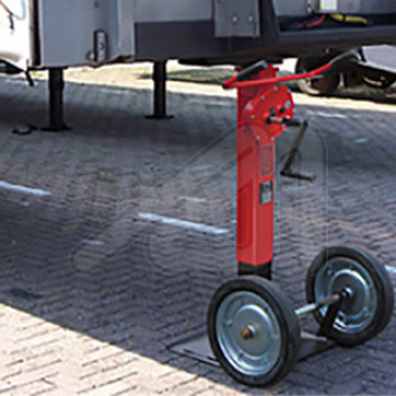 Permanent stock of safety trailer jack stand