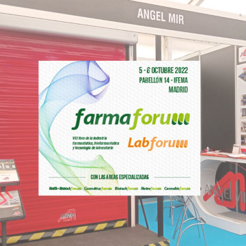 Nous avons lancé un nouveau modèle de porte rapide pour salles blanches au Farmaforum