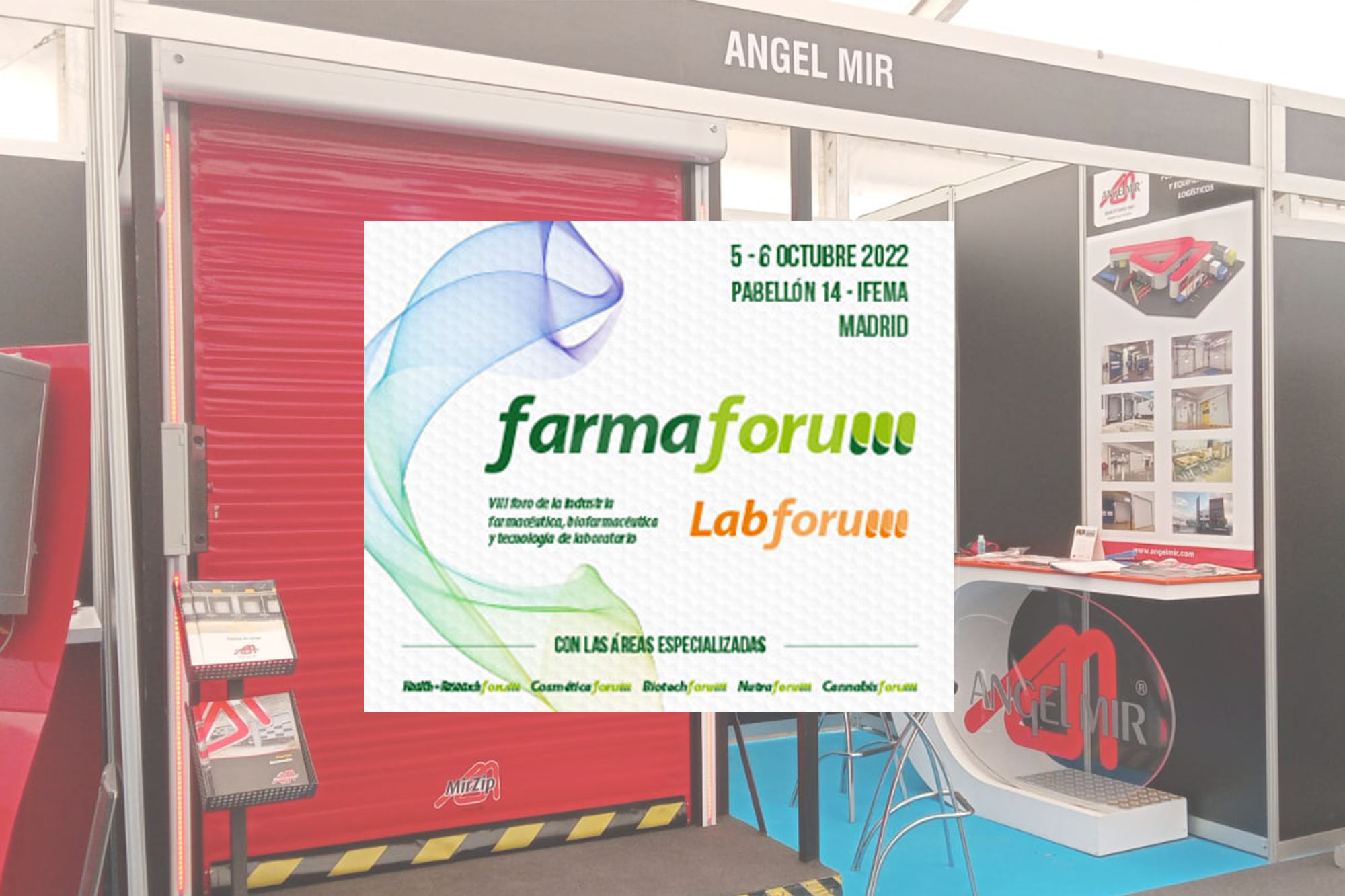 We launche a new model of hig-speed door for clean rooms at Farmaforum